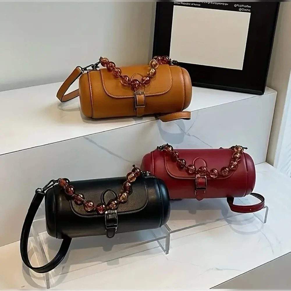 Vintage Vegan Leather Wristlet with Two Straps 👛 - Picture 4 of 7